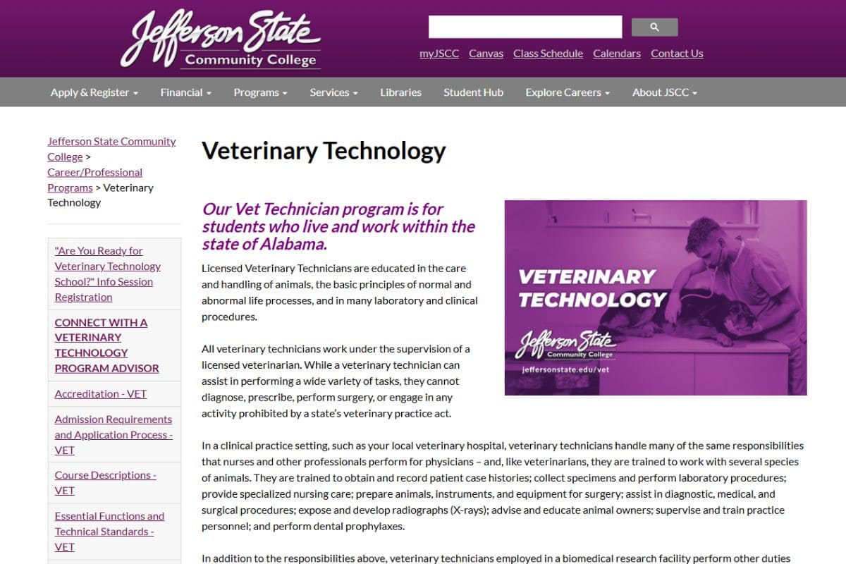 best vet tech school for jobs